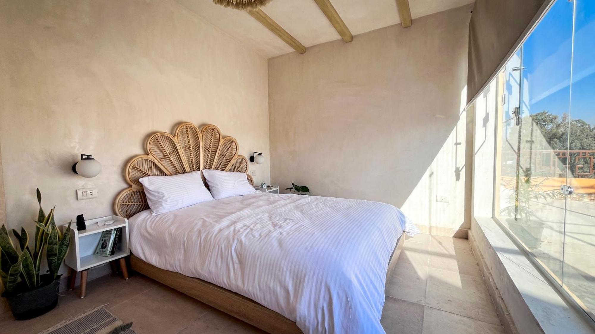 Boho Getaway With Pyramids View & Jacuzzi Apartment Giza Ngoại thất bức ảnh
